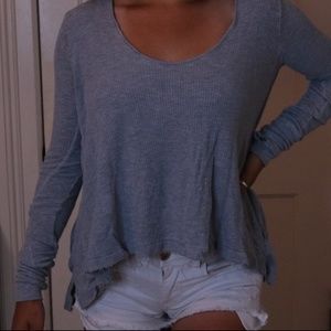 Flowy Waffle Free People Sweater